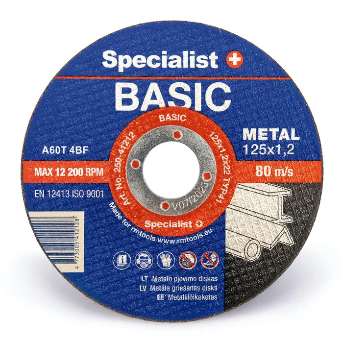 Диск відрізний по металу Specialist+ BASIC 125x1,2x22 мм (250-41212)