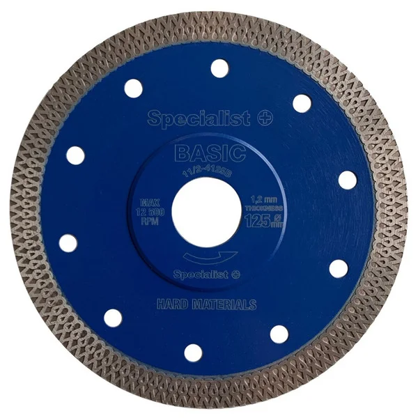 Алмазний диск Specialist+ Britva Basic 125x1.2x22.2 мм для граніту, керамограніту, плитки, мармуру (11/2-4125B)