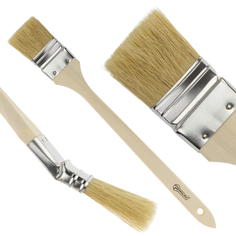 Пензель радіаторний Polax 2" (50 мм), тип «Стандарт», змішаний ворс, дерев’яна ручка (13-003)