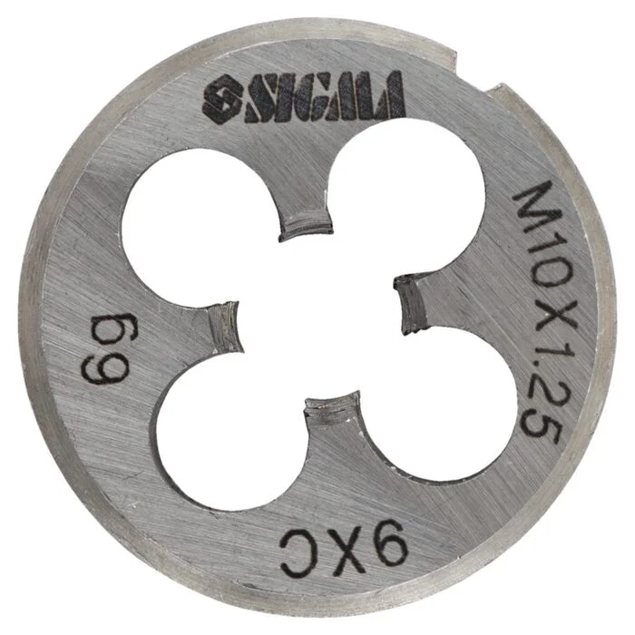 Плашка Sigma М10 х 1.25 мм для нарізання різьби (1604271)