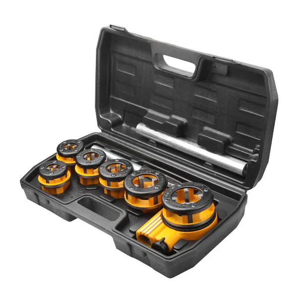 Набір для нарізання різьби Tolsen Профі 9 предметів 1/4"-1.1/4" BSPT (33011)