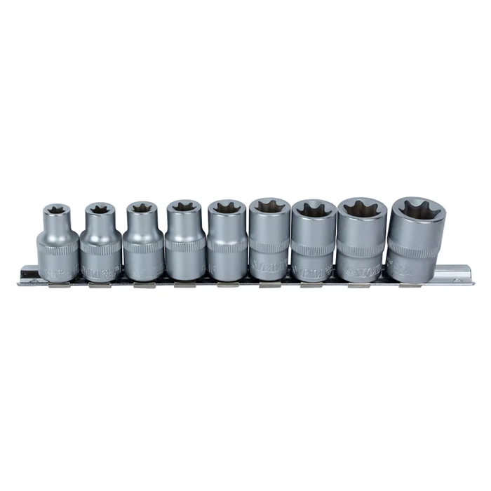 Набір насадок TORX Sigma 1/2" 9 шт. на планці CrV (6086961)