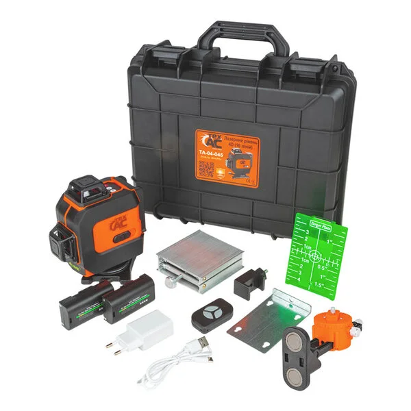 Лазерний рівень Tex.AC ТА-04-045 (зелений промінь, 16 ліній, 4D)