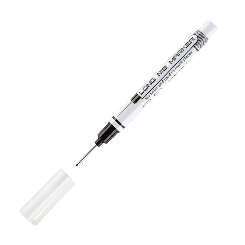 Маркер будівельний Polax 20 мм чорний – перманентний для розмітки в отворах