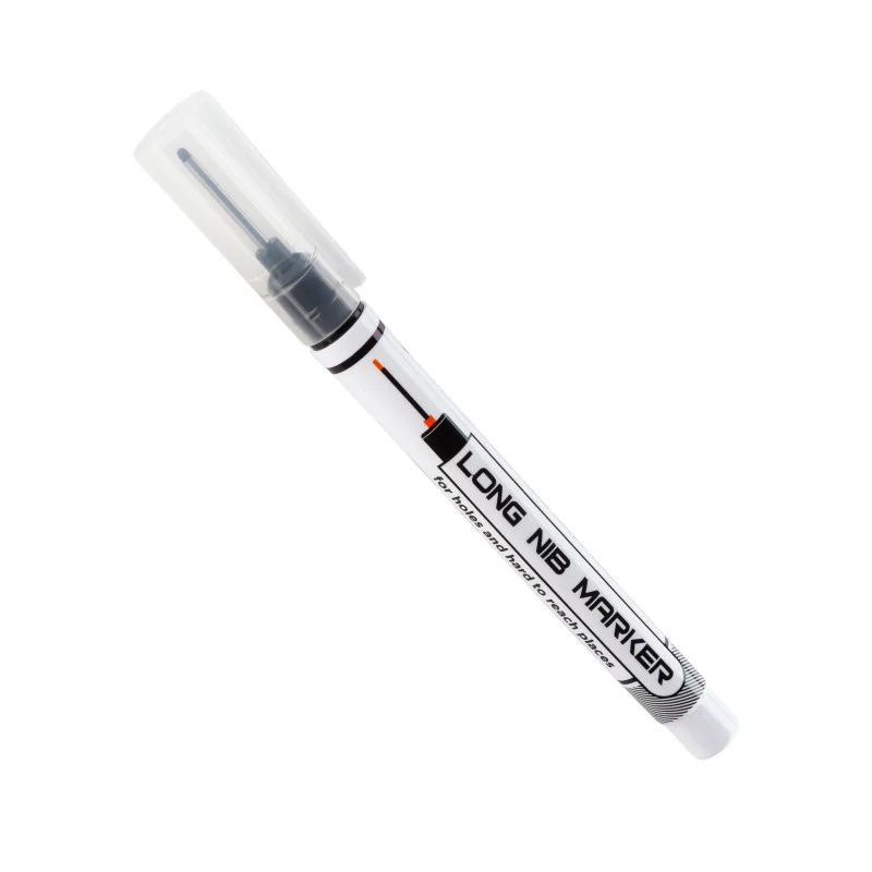 Маркер будівельний Polax 20 мм чорний – перманентний для розмітки в отворах