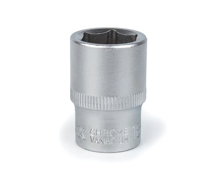 Головка торцева Polax автомобільна шестигранна 19 мм, 1/2", CrV (25-092)